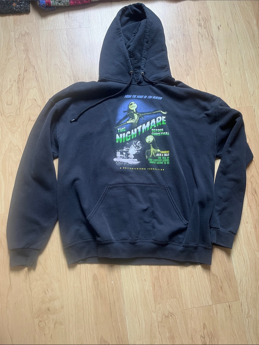 The Nightmare Before Christmas Black Graphic Hoodie